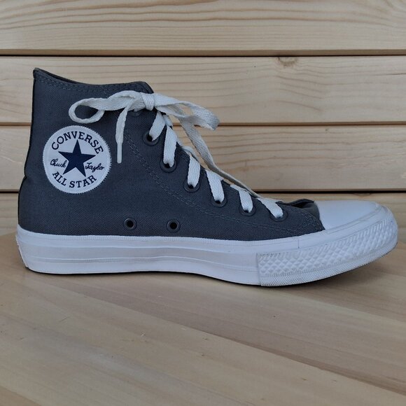 Converse Chuck Taylor All Star II Unisex Gray White Lunarlon Women's 8 High Top - Picture 4 of 12